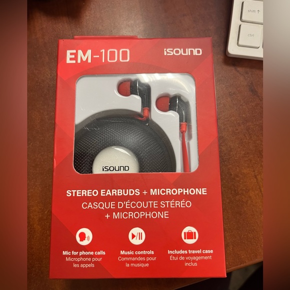 isound - EM- 100 stereo earbuds - Picture 3 of 5